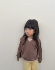 Teddy V-Neck Sweatshirt