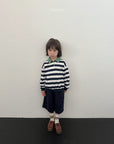 Striped Collar Sweatshirt