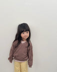 Teddy V-Neck Sweatshirt