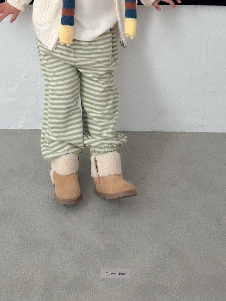 Little Foxx – Cherry Striped Jogger Pants