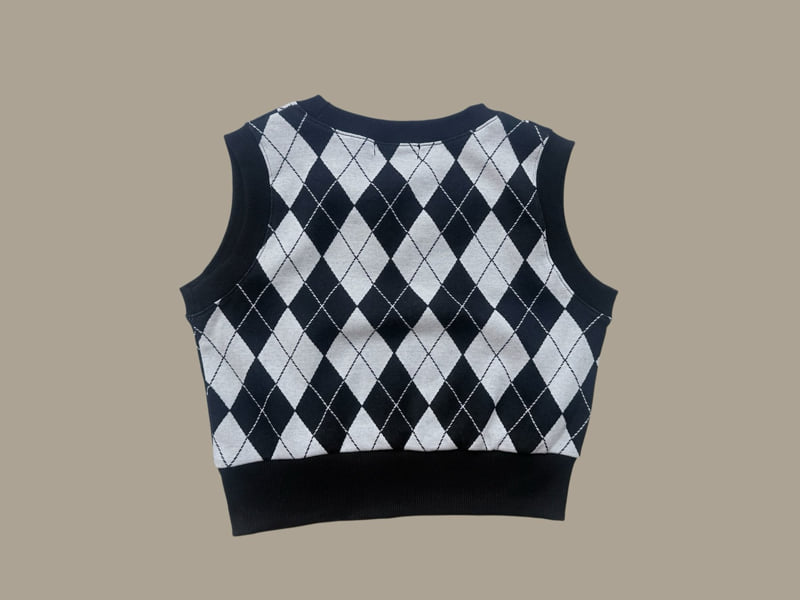 Little Foxx – Argyle Crop Vest