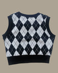 Little Foxx – Argyle Crop Vest