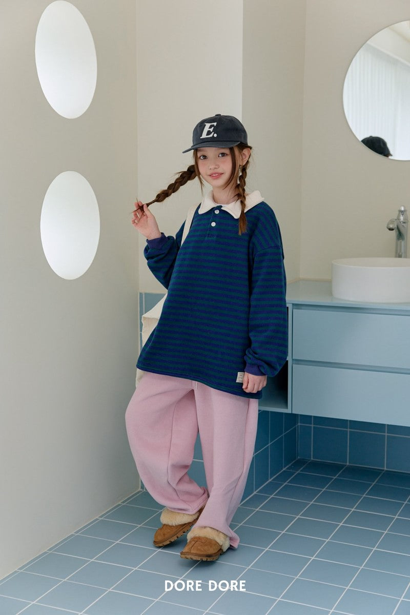 Little Foxx – Fine Striped Collar Tee