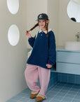 Little Foxx – Fine Striped Collar Tee