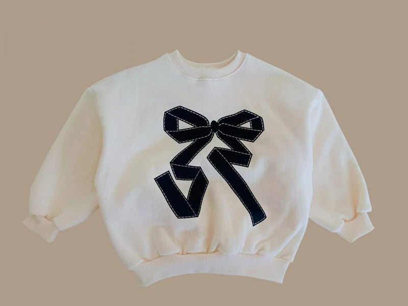 Little Foxx – Double Fleece Ribbon Sweatshirt