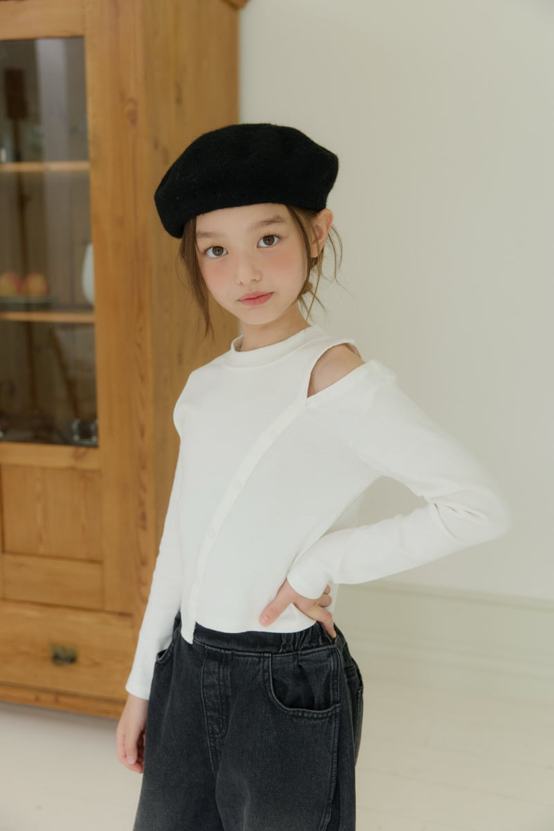 Little Foxx – Diagonal Button Tee