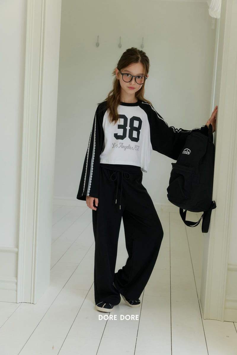Little Foxx – Lace Raglan Crop Tee