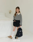 Little Foxx – Little Stripe Collar Tee