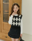 Little Foxx – Argyle Crop Vest