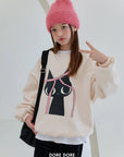 Little Foxx – Double Fleece Ribbon Cat Sweatshirt