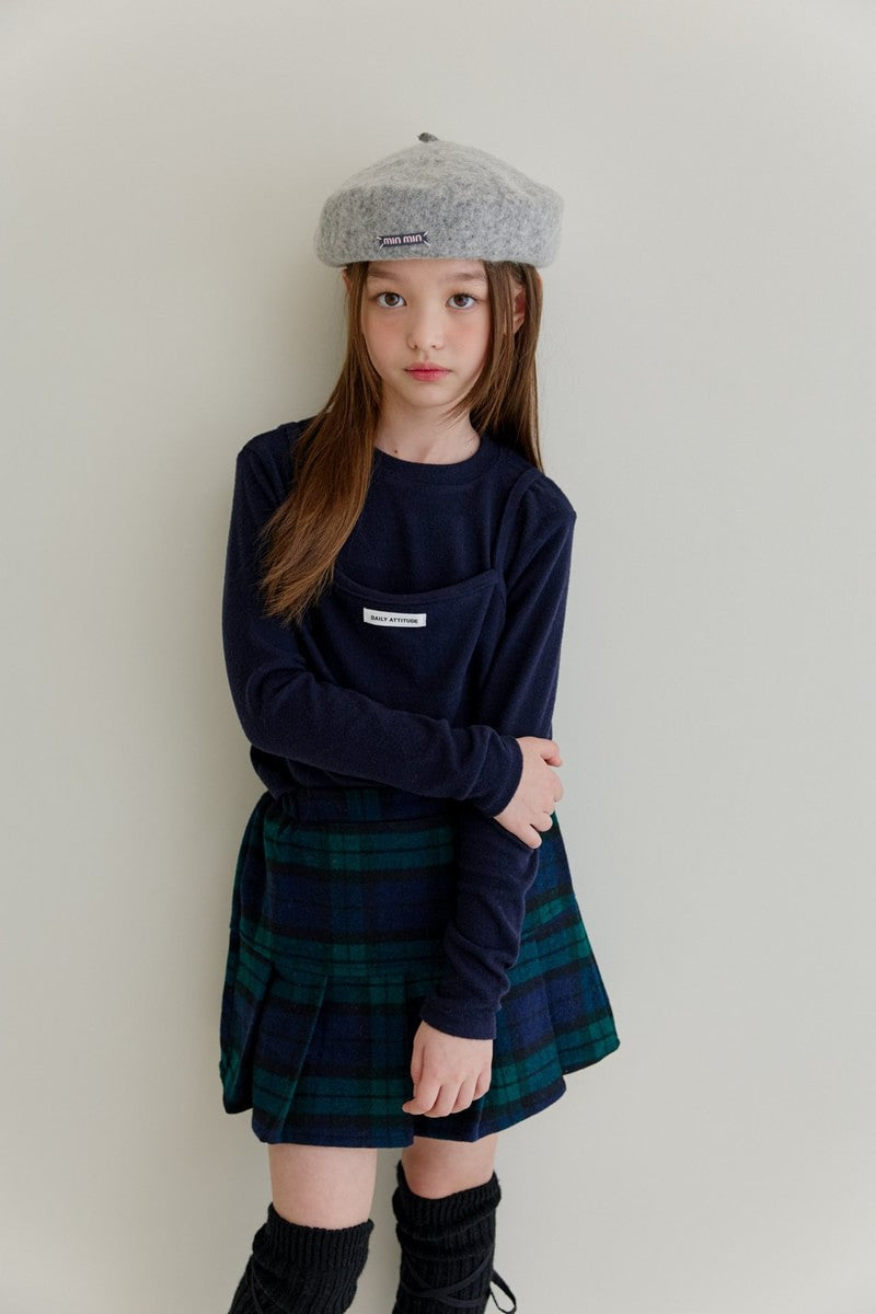 Little Foxx – Mongsil Peach Sleeveless Layered Tee