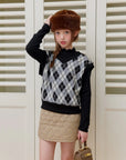 Little Foxx – Fleece Argyle Vest