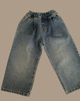 Little Foxx – Front Pleated Denim Pants