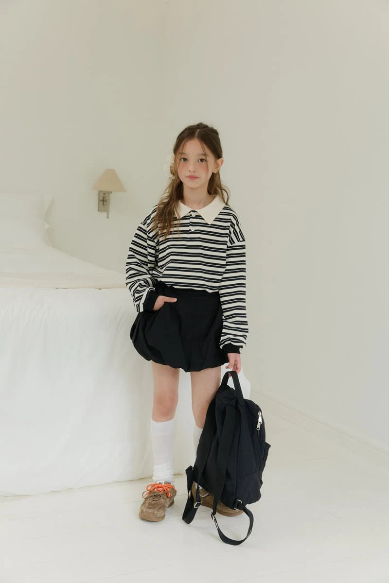 Little Foxx – Little Stripe Collar Tee