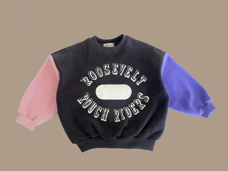 Little Foxx – Double Fleece Colorblock Sweatshirt