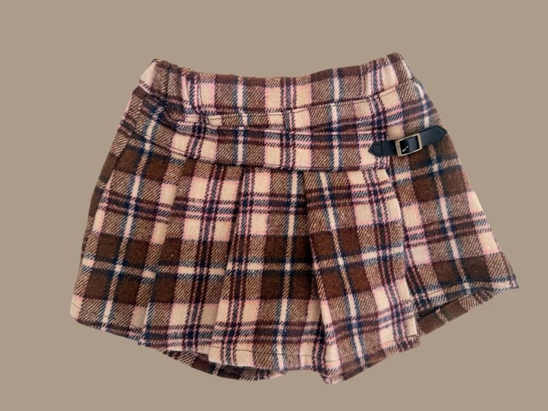 Little Foxx – Velour Woolen Check Shorts
