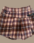 Little Foxx – Velour Woolen Check Shorts