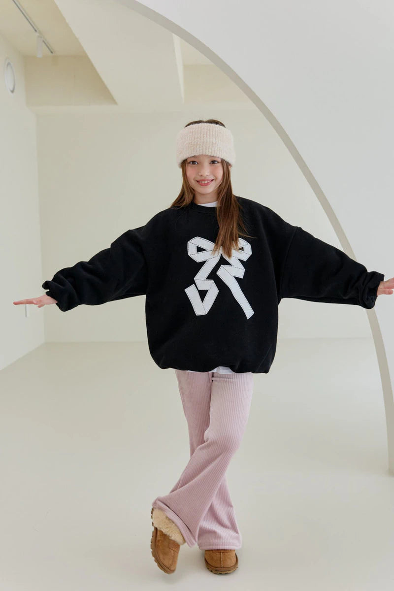 Little Foxx – Double Fleece Ribbon Sweatshirt