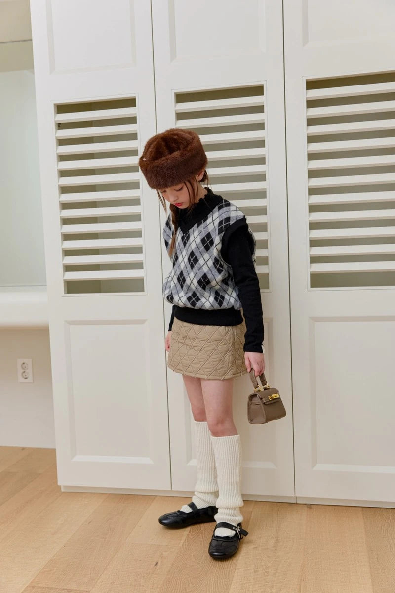 Little Foxx – Fleece Argyle Vest