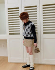 Little Foxx – Fleece Argyle Vest