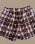 Little Foxx – Velour Woolen Check Shorts