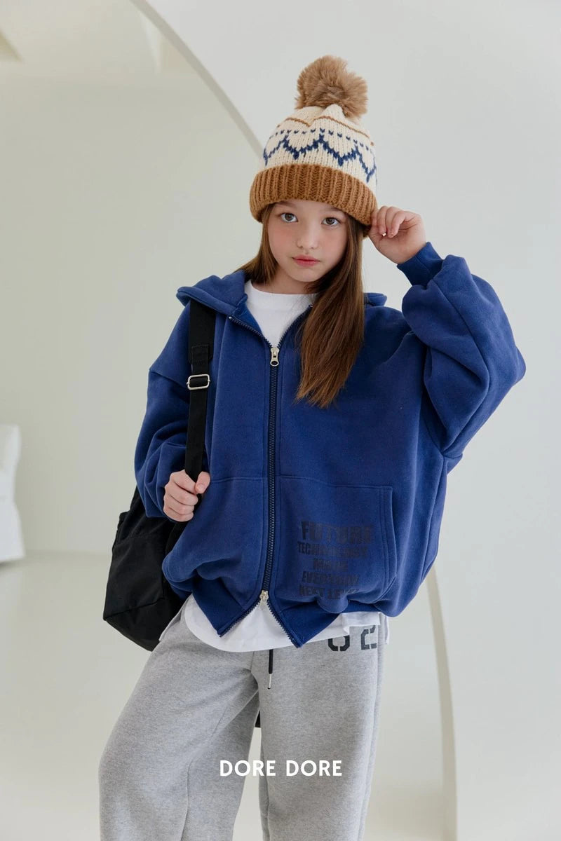 Little Foxx – Double Fleece Overfit Hooded Zip-up