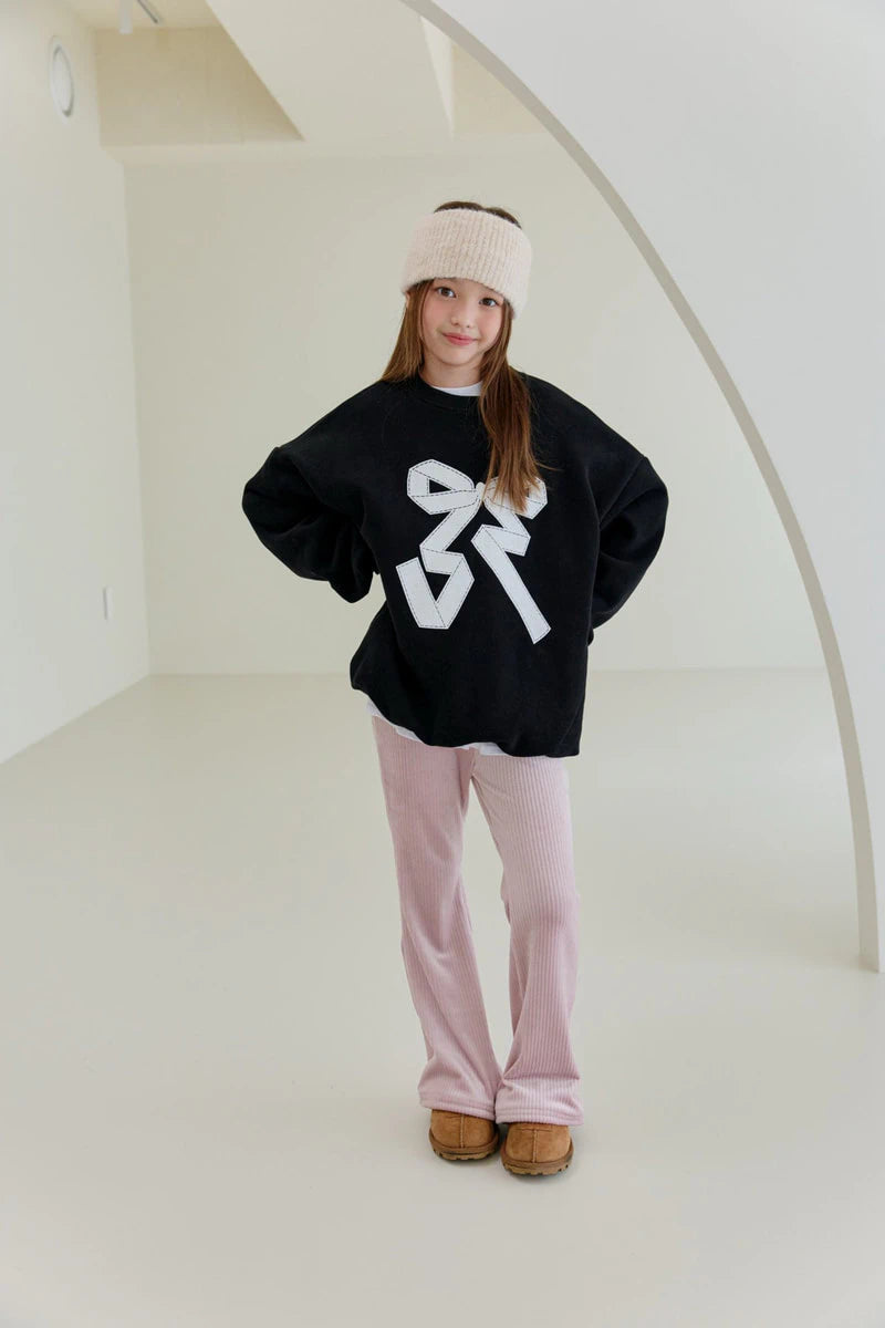 Little Foxx – Double Fleece Ribbon Sweatshirt
