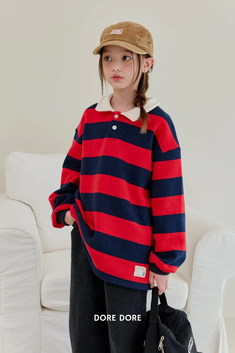 Little Foxx – Denggang Striped Collar Tee