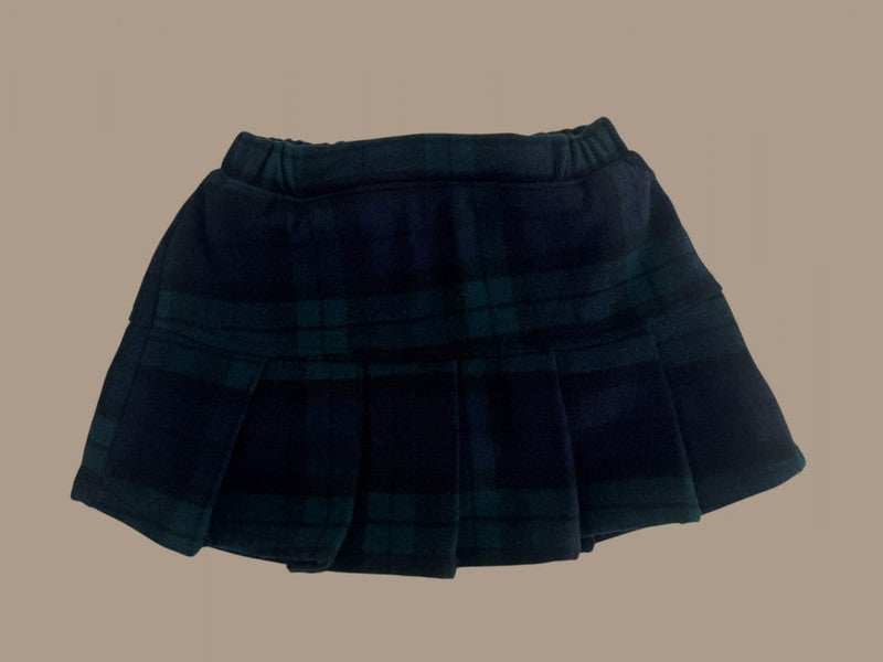 Little Foxx – Woolen Check Pleated Skirt Pants
