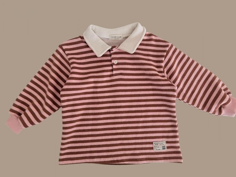 Little Foxx – Fine Striped Collar Tee