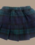 Little Foxx – Woolen Check Pleated Skirt Pants