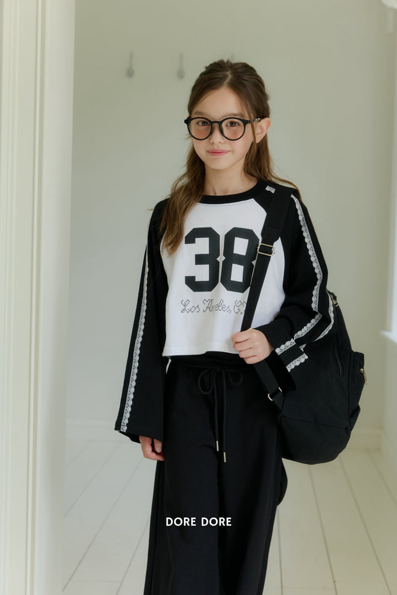Little Foxx – Lace Raglan Crop Tee