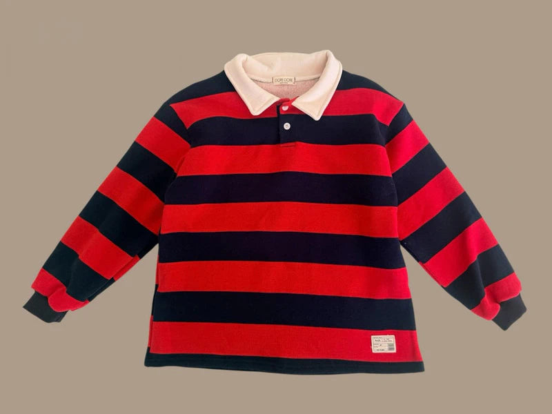 Little Foxx – Denggang Striped Collar Tee