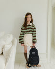 Little Foxx – Autumn Stripe Collar Tee