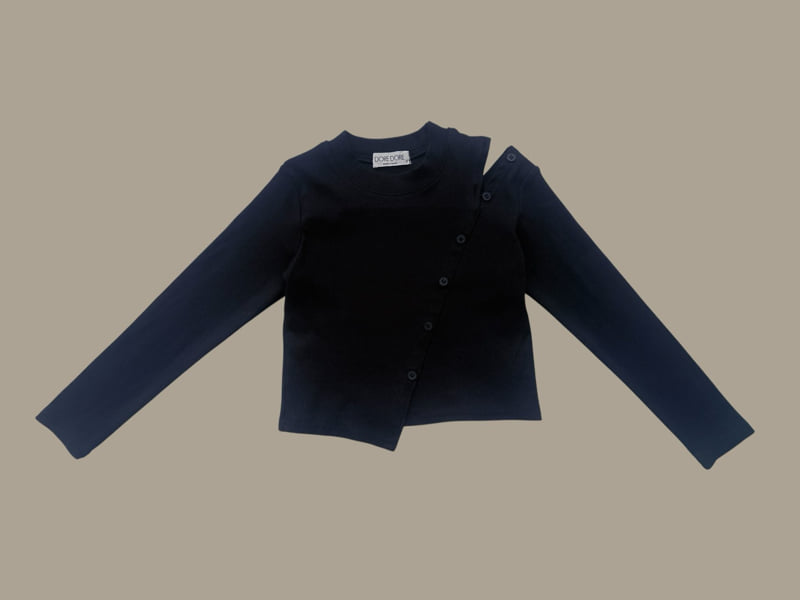Little Foxx – Diagonal Button Tee