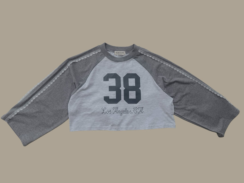 Little Foxx – Lace Raglan Crop Tee