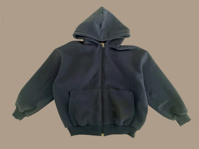 Little Foxx – Double Fleece Overfit Hooded Zip-up