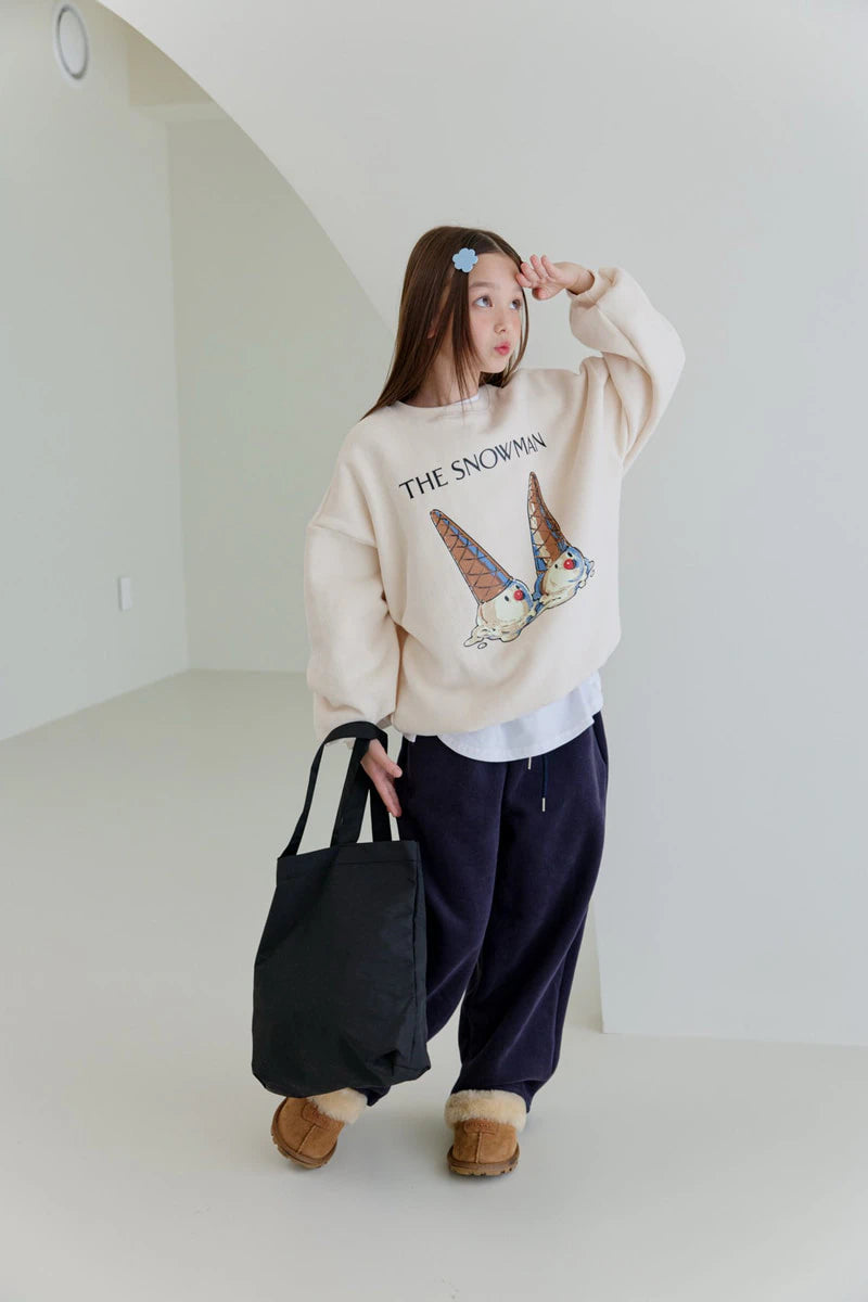 Little Foxx – Double Fleece Snow Sweatshirt