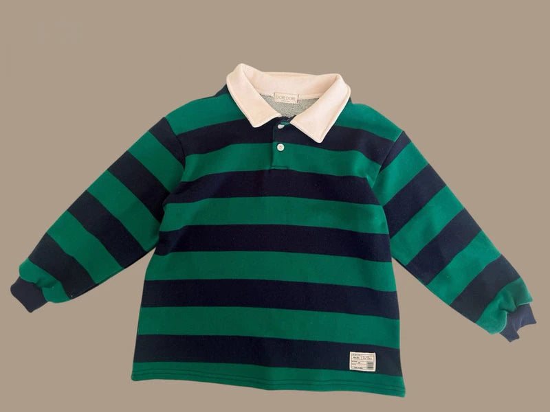 Little Foxx – Denggang Striped Collar Tee