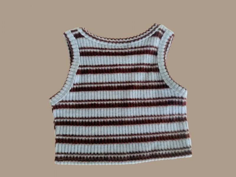 Little Foxx – Striped Knit Vest