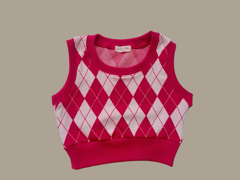 Little Foxx – Argyle Crop Vest