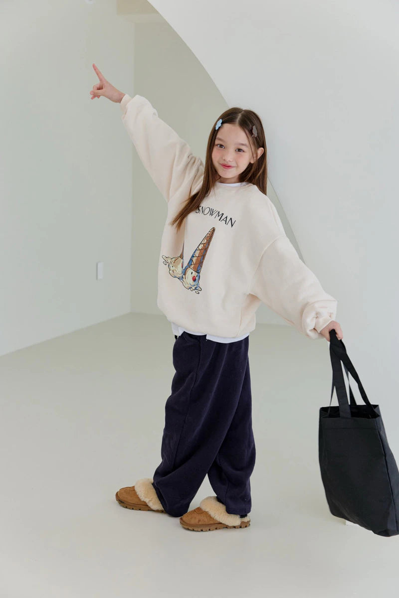 Little Foxx – Double Fleece Snow Sweatshirt