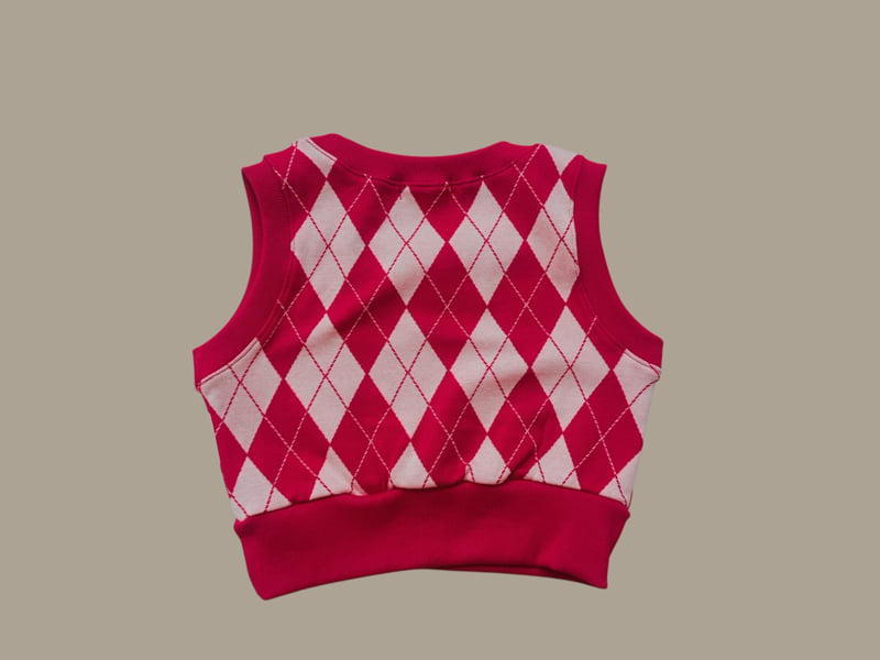 Little Foxx – Argyle Crop Vest