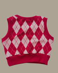 Little Foxx – Argyle Crop Vest