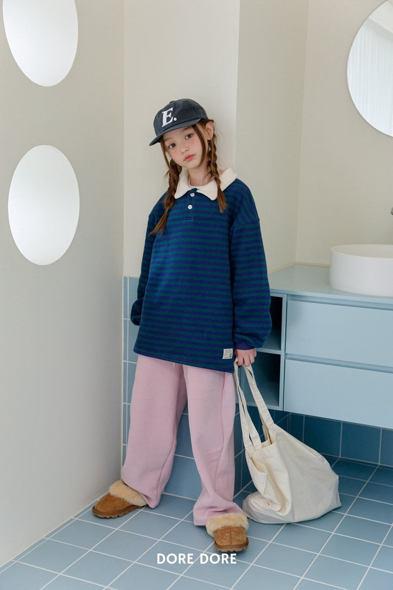 Little Foxx – Fine Striped Collar Tee