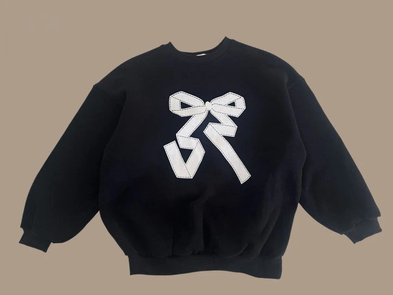 Little Foxx – Double Fleece Ribbon Sweatshirt