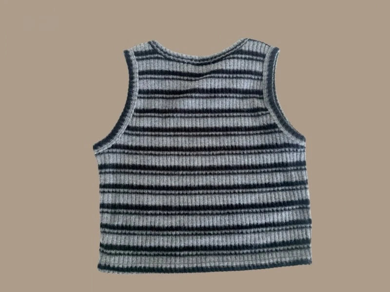Little Foxx – Striped Knit Vest