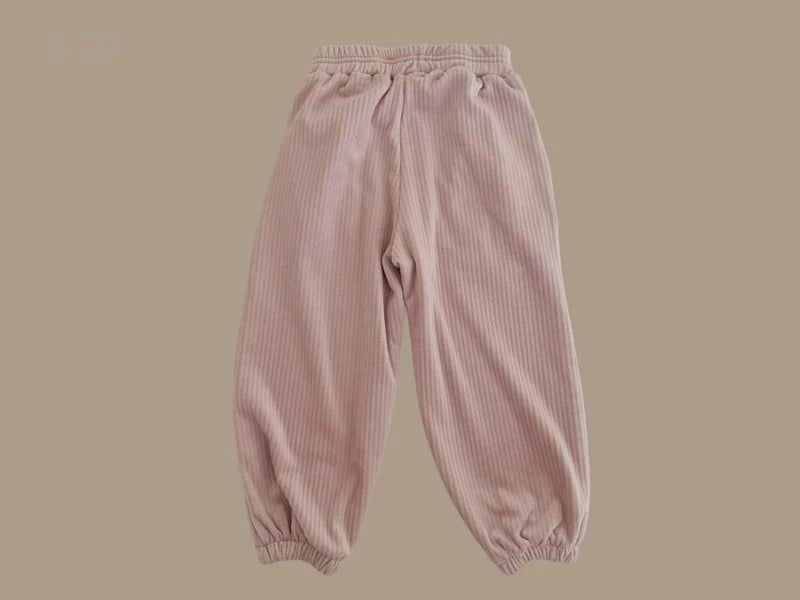 Little Foxx – Mink Velour Jogger Pants