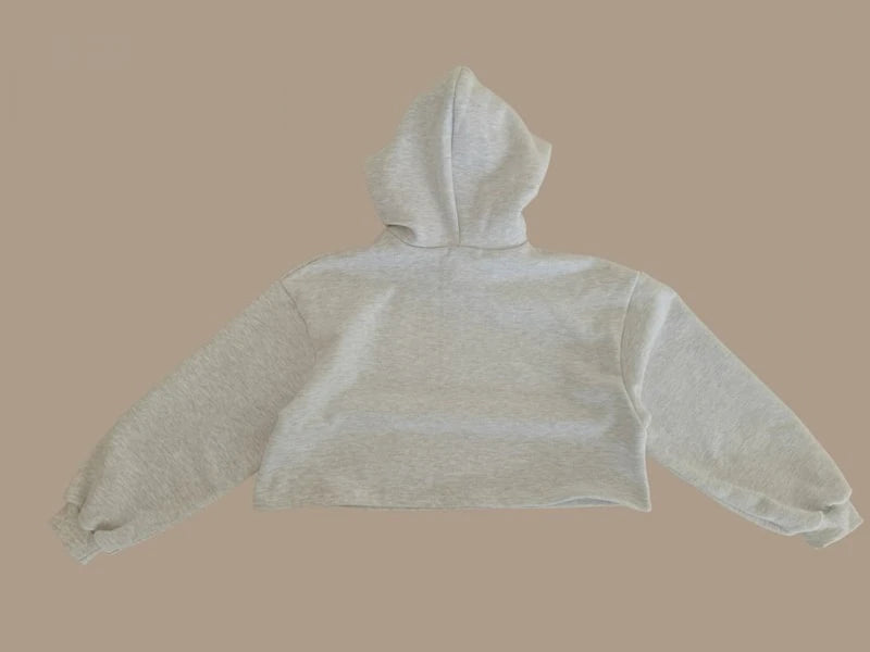 Little Foxx – Double Fleece 75 Crop Hoodie