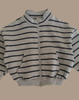 Little Foxx – Double Fleece Striped Zip-up